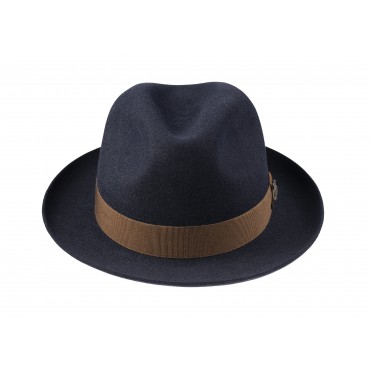 Trilbies & Pork Pies Christys Hats Sedgefield Trilby Fur Felt Navy £235.00