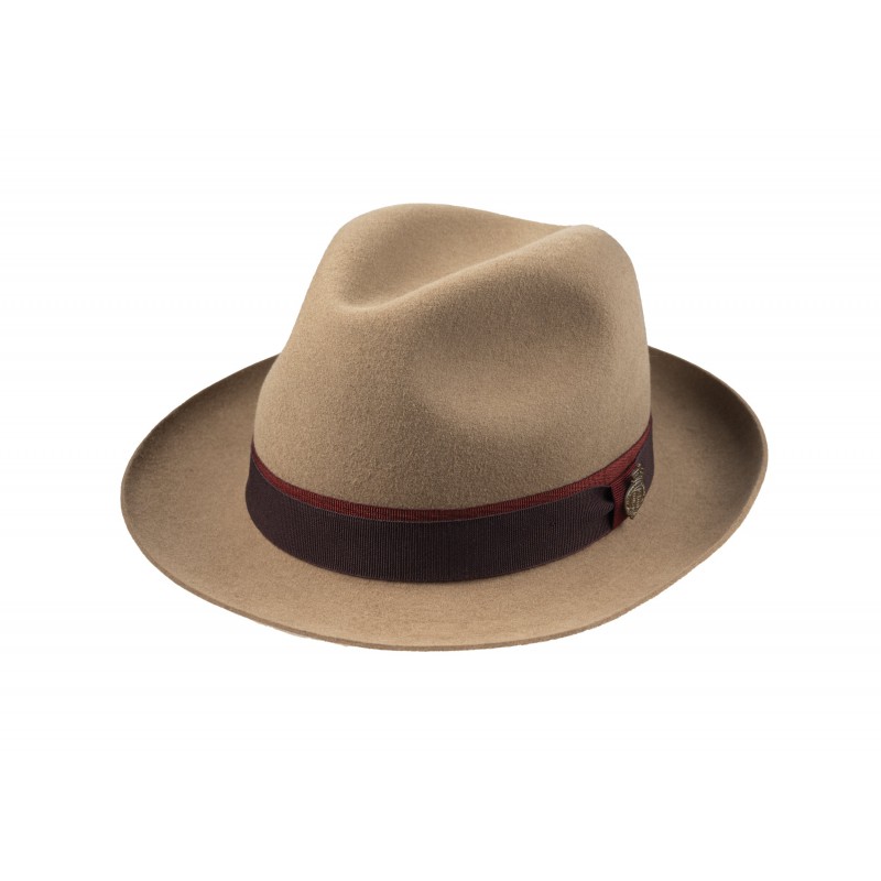 Trilbies & Pork Pies Christys Hats Sandown Trilby Fur Felt Camel £235.00