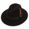 Trilbies & Pork Pies Christys Hats Farnham Down Brim Fur Felt Trilby Hat-CH-CSO100270BLAC-55 £224.00