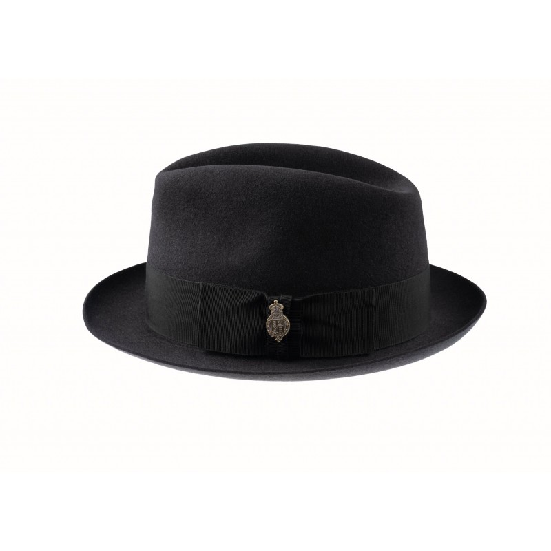 Trilbies & Pork Pies Christys Hats Kent Fur Felt Trilby Hat-CH-CSO100070BLAC-55 £224.00