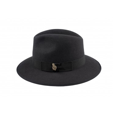 Trilbies & Pork Pies Christys Hats County Down Brim Fur Felt Trilby Hat-CH-CSO100020BLAC-55 £224.00