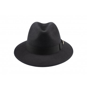 Trilbies & Pork Pies Christys Hats County Down Brim Fur Felt Trilby Hat-CH-CSO100020BLAC-55 £224.00