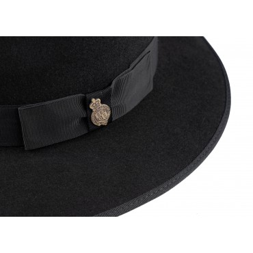 Trilbies & Pork Pies Christys Hats County Down Brim Fur Felt Trilby Hat-CH-CSO100020BLAC-55 £224.00