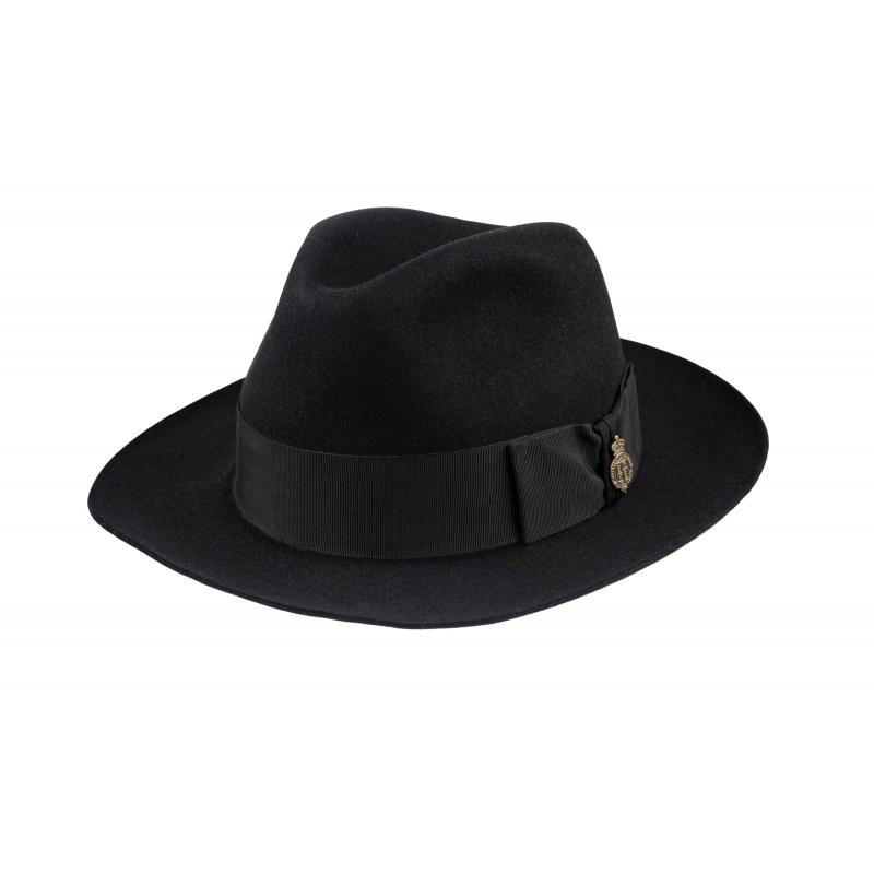 Fedora Hats Christys Hats Knightsbridge Fur Felt Fedora Hat-CH-CSO100012BLAC-55 £224.00