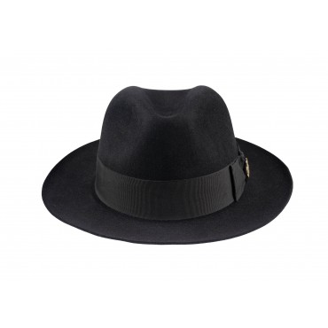 Fedora Hats Christys Hats Knightsbridge Fur Felt Fedora Hat-CH-CSO100012BLAC-55 £224.00