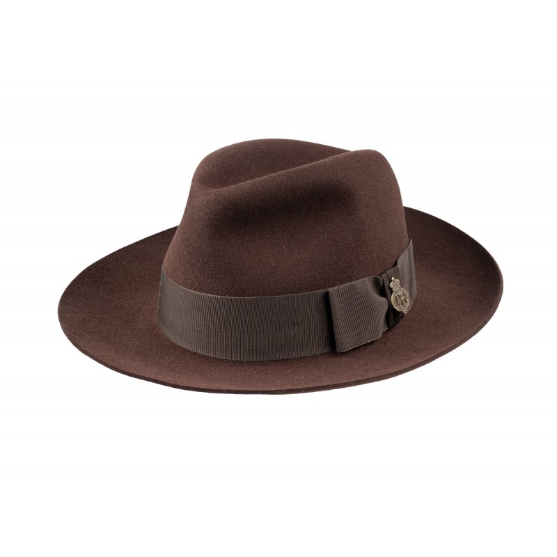 Fedora Hats Christys Hats Knightsbridge Fur Felt Fedora Hat-CH-CSO100012BLAC-55 £224.00