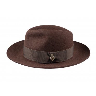 Fedora Hats Christys Hats Knightsbridge Fur Felt Fedora Hat-CH-CSO100012BLAC-55 £224.00