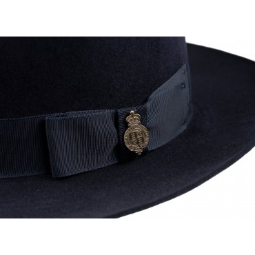 Fedora Hats Christys Hats Adventurer Poet Fur Felt Fedora Hat-CH-CSO100010BLAC-55 £224.00