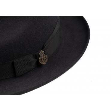 Trilbies & Pork Pies Christys Hats Epsom Fur Felt Racing Trilby Hat-CH-CSO100009BLAC-55 £224.00