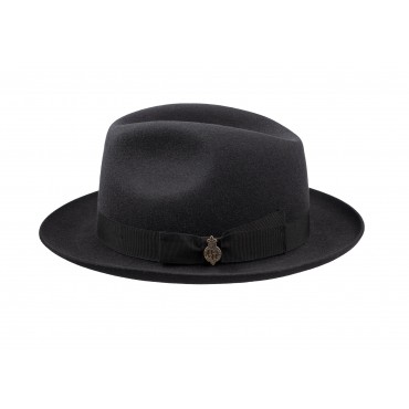 Trilbies & Pork Pies Christys Hats Epsom Fur Felt Racing Trilby Hat-CH-CSO100009BLAC-55 £224.00