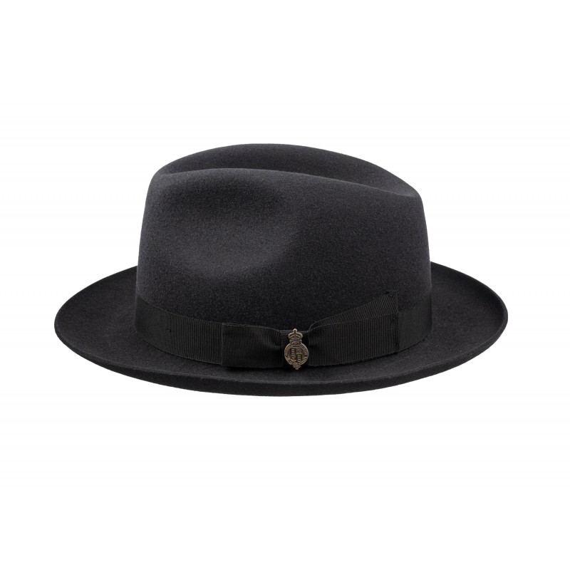 Trilbies & Pork Pies Christys Hats Epsom Fur Felt Racing Trilby Hat-CH-CSO100009BLAC-55 £224.00