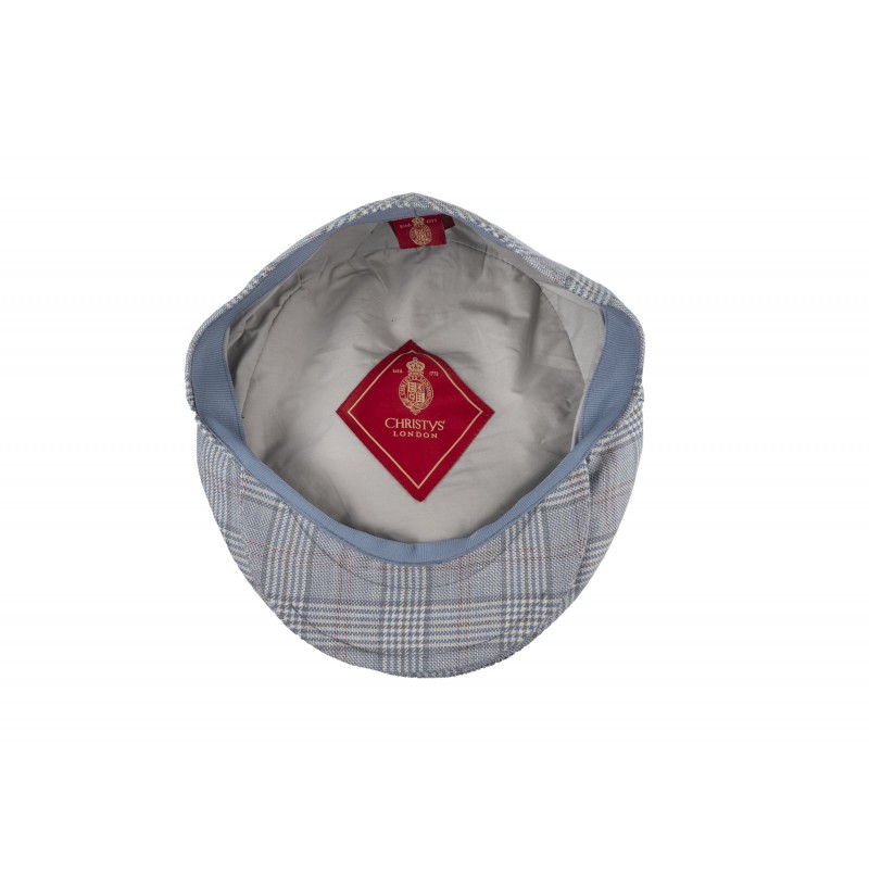 Caps & Flat Caps Christys Hats Balmoral Flat Cap In Wool Linen Fabric £34.00