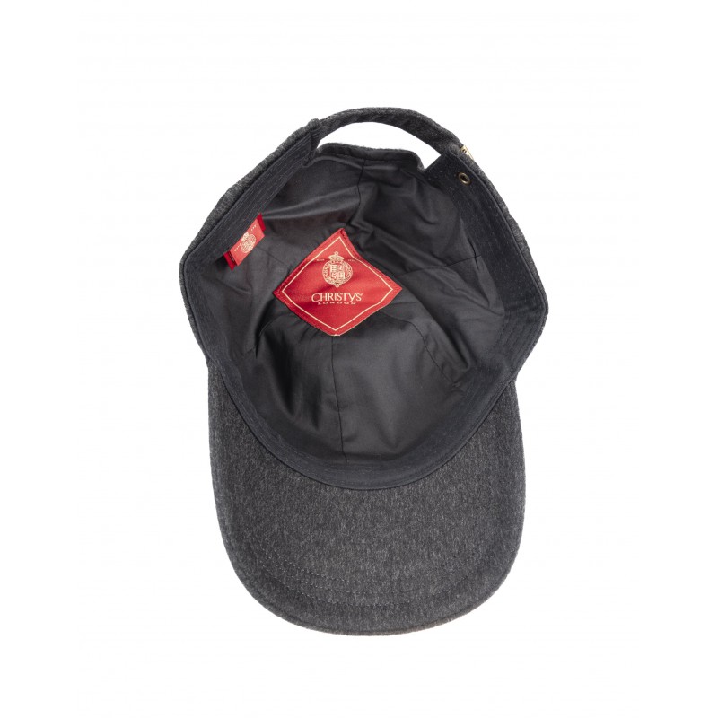 Caps & Flat Caps Christys Hats Baseball Cashmere Cap In Charcoal £112.00