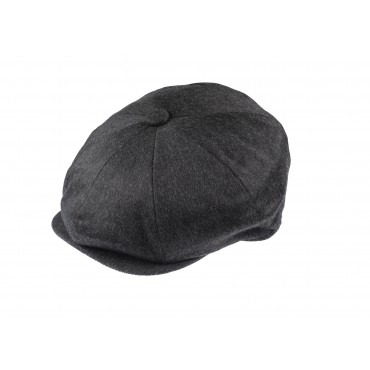 Caps & Flat Caps Christys Hats 8 Piece Cashmere Flat Cap In Charcoal £112.00