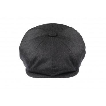 Caps & Flat Caps Christys Hats 8 Piece Cashmere Flat Cap In Charcoal £112.00