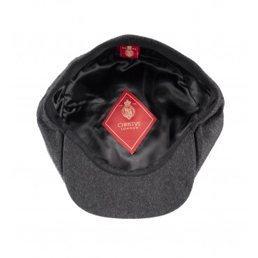 Caps & Flat Caps Christys Hats 8 Piece Cashmere Flat Cap In Charcoal £112.00