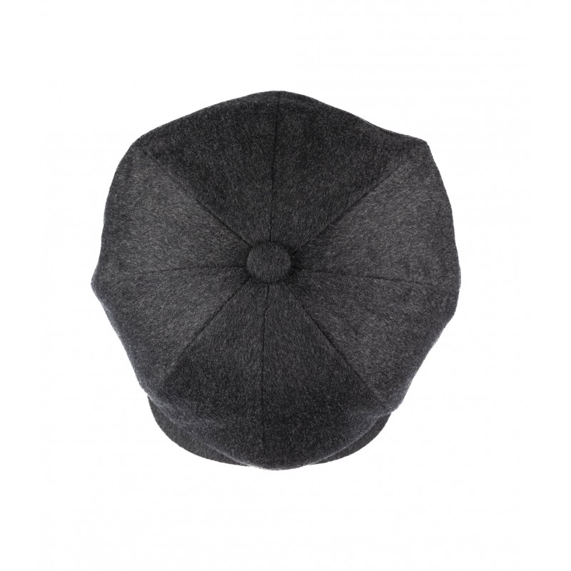 Caps & Flat Caps Christys Hats 8 Piece Cashmere Flat Cap In Charcoal £112.00