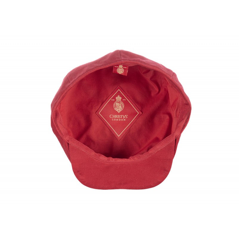 Caps & Flat Caps Christys Hats 8 Piece Cotton Summer Cap Red £56.00