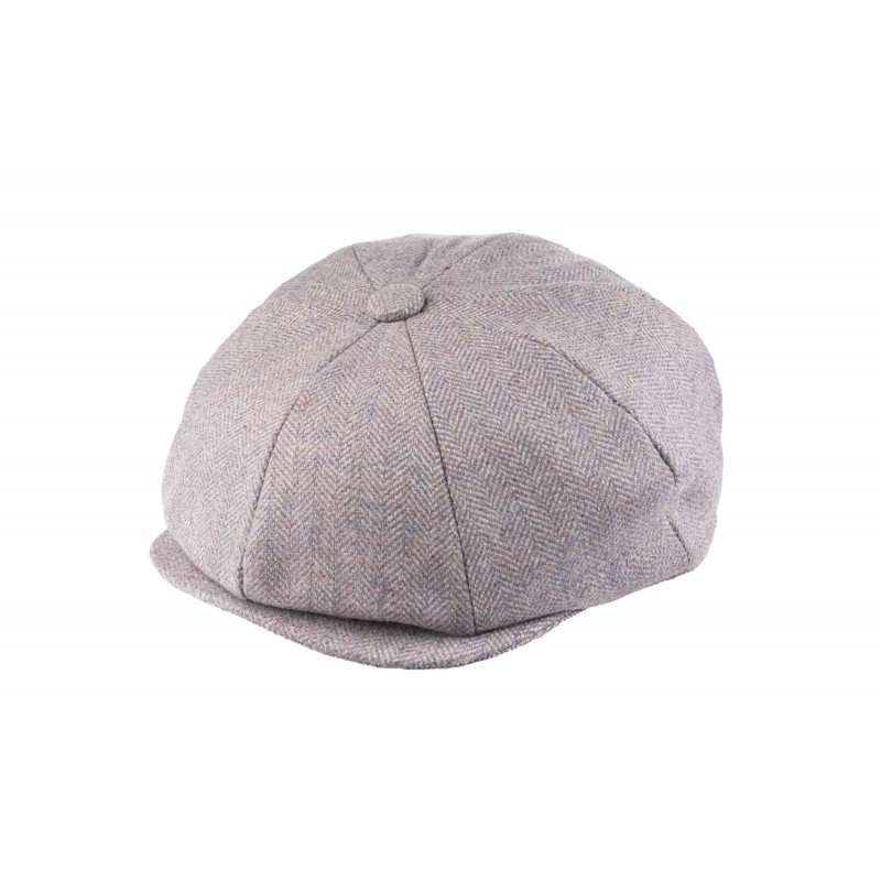 Caps & Flat Caps Christys Hats Lovat Mill Teviot Tweed Made In England 8 Piece Cap In Heather Heather 929 £139.00