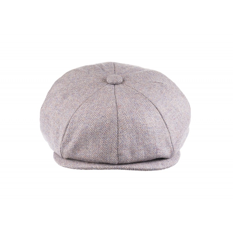 Caps & Flat Caps Christys Hats Lovat Mill Teviot Tweed Made In England 8 Piece Cap In Heather Heather 929 £139.00