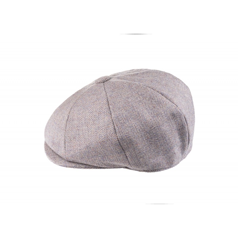 Caps & Flat Caps Christys Hats Lovat Mill Teviot Tweed Made In England 8 Piece Cap In Heather Heather 929 £139.00