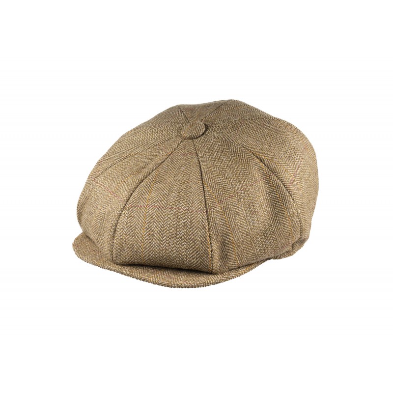 Caps & Flat Caps Christys Hats Lovat Mill Teviot Tweed Made In England 8 Piece Cap In Bracken Bracken 906 £139.00