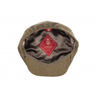 Caps & Flat Caps Christys Hats Lovat Mill Teviot Tweed Made In England 8 Piece Cap In Bracken Bracken 906 £139.00