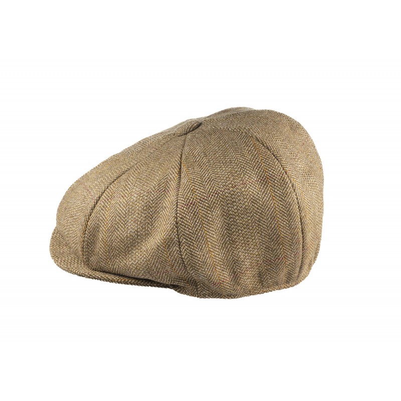 Caps & Flat Caps Christys Hats Lovat Mill Teviot Tweed Made In England 8 Piece Cap In Bracken Bracken 906 £139.00