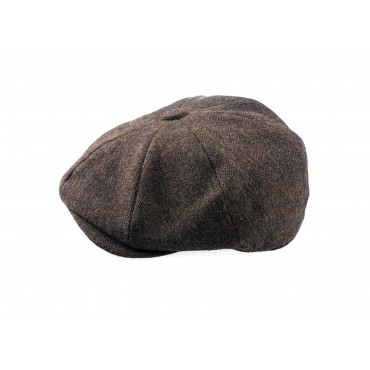 Caps & Flat Caps Christys Hats Tweed 8 Piece Cap In Brown £85.00