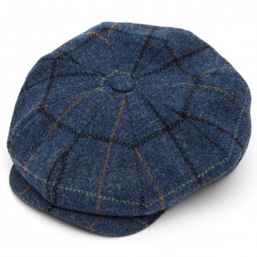 Caps & Flat Caps Christys Hats Harris Tweed 8 Piece Baker Boy Flat Cap In L008w-CH-CSK100675L008-XL £97.00