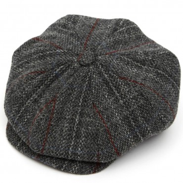 Caps & Flat Caps Christys Hats Harris Tweed 8 Piece Baker Boy Flat Cap In L002f-CH-CSK100675L002-XL £97.00