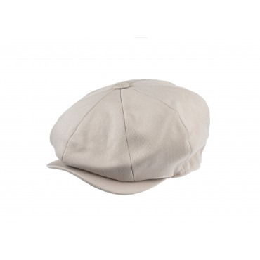 Caps & Flat Caps Christys Hats Ellis 8 Piece Baker Boy Cap In Satin Wool Fabric In Bisque £40.00