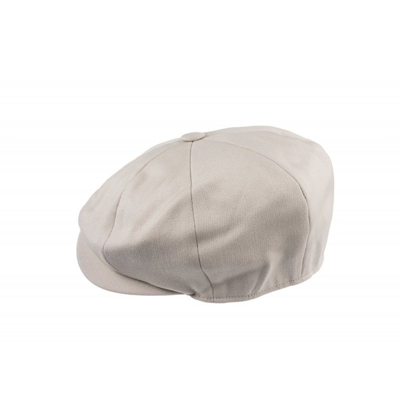 Caps & Flat Caps Christys Hats Ellis 8 Piece Baker Boy Cap In Satin Wool Fabric In Bisque £40.00