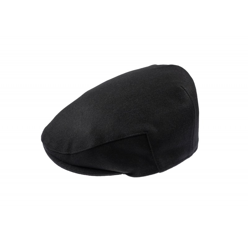 Caps & Flat Caps Christys Hats Balmoral Melton Wool Flat Cap-CH-CSK100584BLAC-XL £81.00