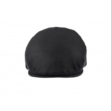 Caps & Flat Caps Christys Hats Balmoral Melton Wool Flat Cap-CH-CSK100584BLAC-XL £81.00