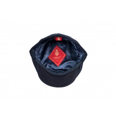 Caps & Flat Caps Christys Hats Balmoral Melton Wool Flat Cap-CH-CSK100584BLAC-XL £81.00