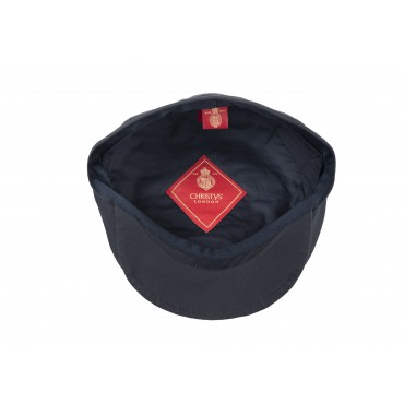 Caps & Flat Caps Christys Hats Balmoral Flat Cap In Cotton Wax Fabric In Navy £81.00