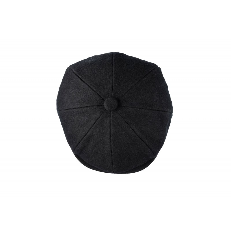 Caps & Flat Caps Christys Hats 8 Piece Baker Boy Melton Wool Flat Cap-CH-CSK100037BLAC-S £81.00