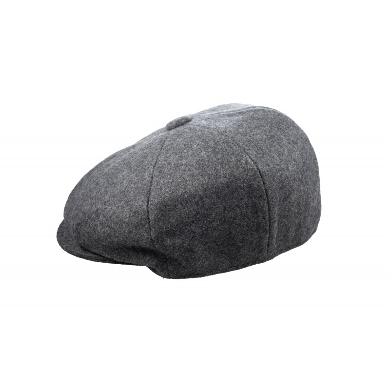 Caps & Flat Caps Christys Hats 8 Piece Baker Boy Melton Wool Flat Cap-CH-CSK100037BLAC-S £81.00