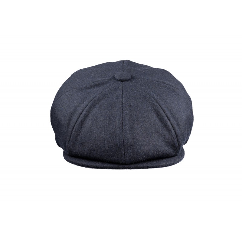 Caps & Flat Caps Christys Hats 8 Piece Baker Boy Melton Wool Flat Cap-CH-CSK100037BLAC-S £81.00