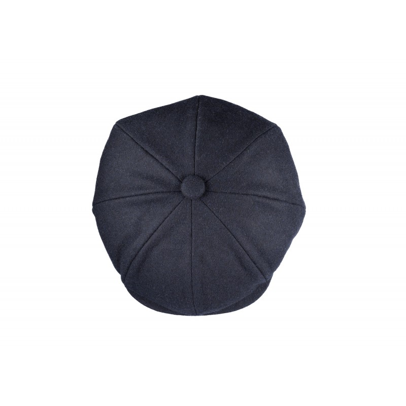 Caps & Flat Caps Christys Hats 8 Piece Baker Boy Melton Wool Flat Cap-CH-CSK100037BLAC-S £81.00