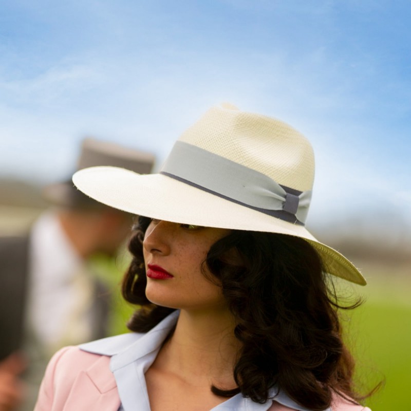 Panamas Christys Hats Valegro Wide Brim Panama Bleached £189.00