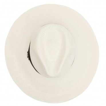 Panamas Christys Hats Jessica Wide Brim Panama Hat - With Black Band White-CH-CPN100529-WHITE-59CM £189.00