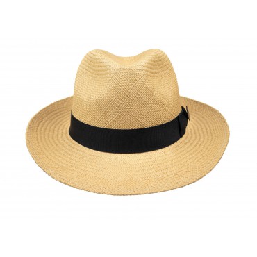 Panamas Christys Hats Classic Notting Hill Panama Hat With Navy Band - Natural £189.00