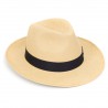 Panamas Christys Hats Classic Notting Hill Panama Hat With Navy Band - Natural £189.00