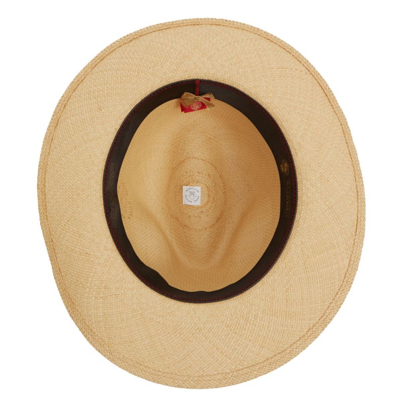 Panamas Christys Hats Classic Notting Hill Panama Hat With Navy Band - Natural £189.00