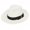 Panamas Christys Hats Classic Notting Hill Panama With Black Band - Bleached-CH-CPN100526WHIT-S £189.00