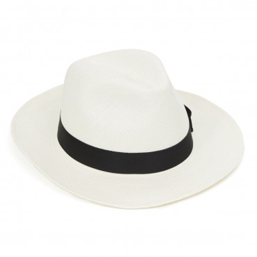 Panamas Christys Hats Classic Notting Hill Panama With Black Band - Bleached-CH-CPN100526WHIT-S £189.00