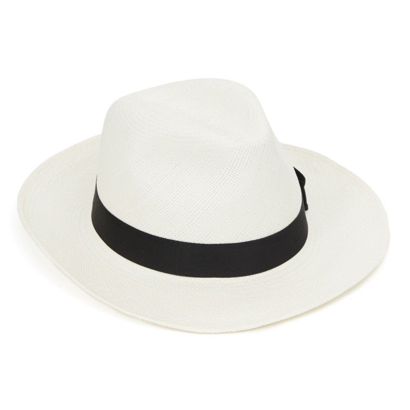 Panamas Christys Hats Classic Notting Hill Panama With Black Band - Bleached-CH-CPN100526WHIT-S £189.00