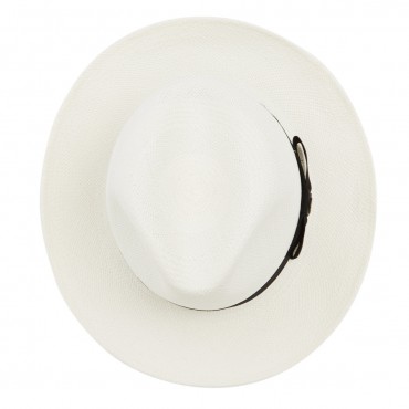 Panamas Christys Hats Classic Notting Hill Panama With Black Band - Bleached-CH-CPN100526WHIT-S £189.00